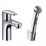 фото Гигиенический душ Hansgrohe Talis E2 31165000 со смесителем для раковины