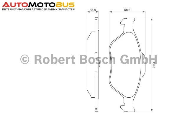 Фото Комплект тормозных колодок Bosch 0986424558