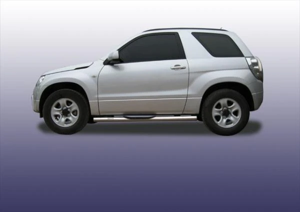 Фото Slitkoff Защита порогов d76 с проступями Suzuki Grand Vitara 2008 3 двери