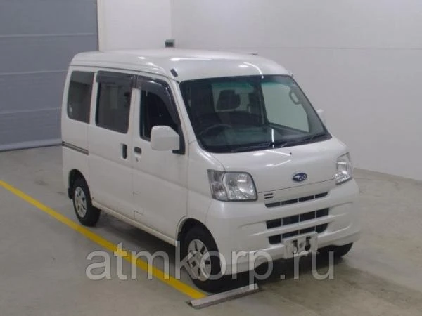 Фото Грузопассажирский микроавтобус SUBARU SAMBAR кузов S331B гв 2013 4wd пробег 91 т.км белый жемчуг