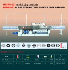 Фото HZDM5223 Прямолинейные и многокромковые станки для шлифовки кромки стекла