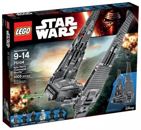 Фото Lego Дания Конструктор Lego Star Wars 75104 Kylo Ren's Command Shuttle (Лего 75104 Командный шаттл Кайло Рена)