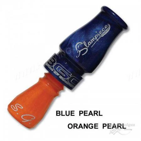 Фото Манок на утку Slam Peace Acrylic фирмы Buck Gardner Цвет Blue Pearl Insert/Orange Pearl Barrel