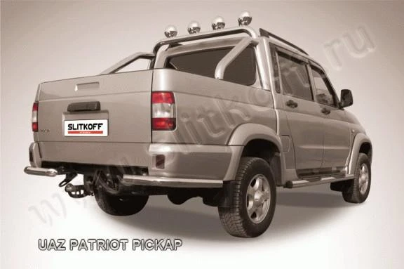 Фото Slitkoff Уголки d57 черные UAZ Patriot Picap