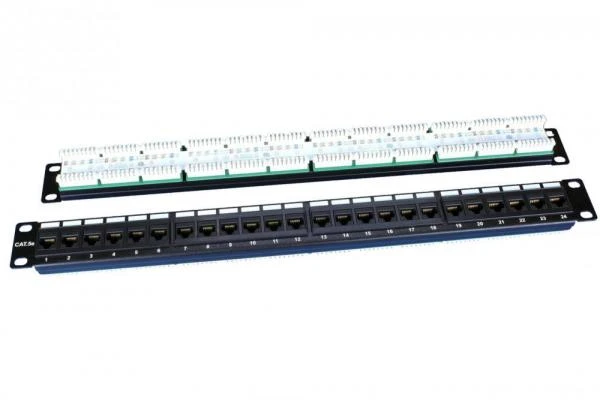 Фото Hyperline PP3-19-24-8P8C-C5E-110D Патч-панель 19"