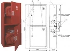 Фото №2 Пожарный шкаф ШПК-310 НЗБ для хранения комплекта оборудования пожарного крана и 2 огнетушителей ШПК-310 НЗК стальной