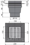 Фото №2 Трап с вертикальным выпуском 150*150 D110