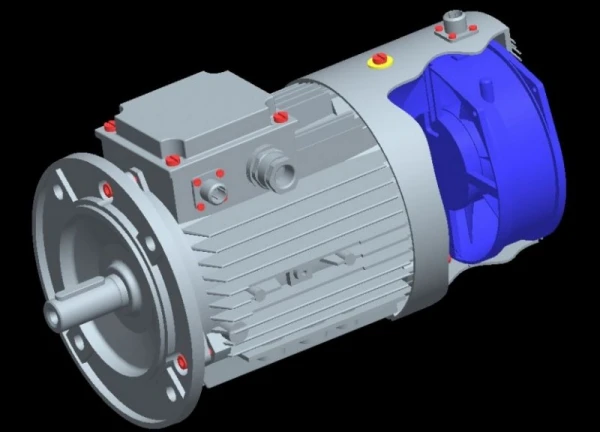 Фото Асинхронный электродвигатель с независимой вентиляцией (АДЧР "В")