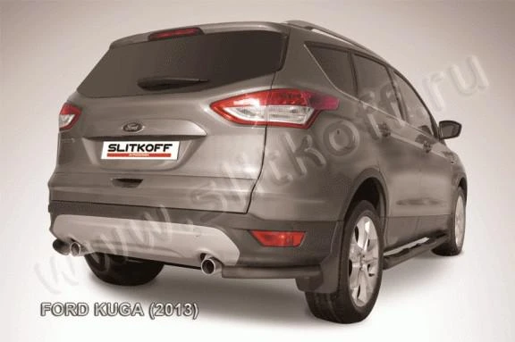 Фото Slitkoff Уголки d57 черные FORD KUGA (2013)