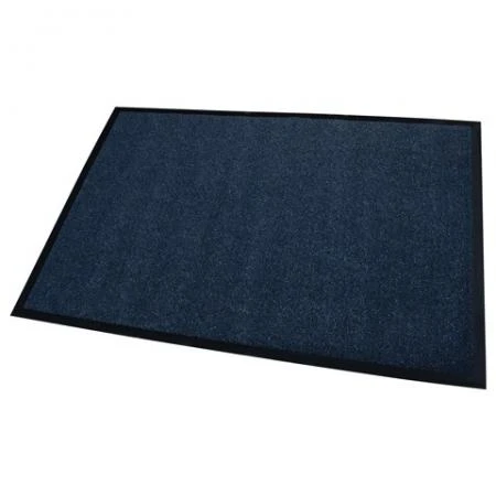 Фото Коврик входной ворсовый влаго-грязезащитный FLOORTEX, 80х120 см, ворс 4,5 мм, основа 2,5 мм, темно-синий