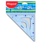 фото Угольник GEOMETRIC 26 см. угол 45 гр,УФ градуированный MAPED