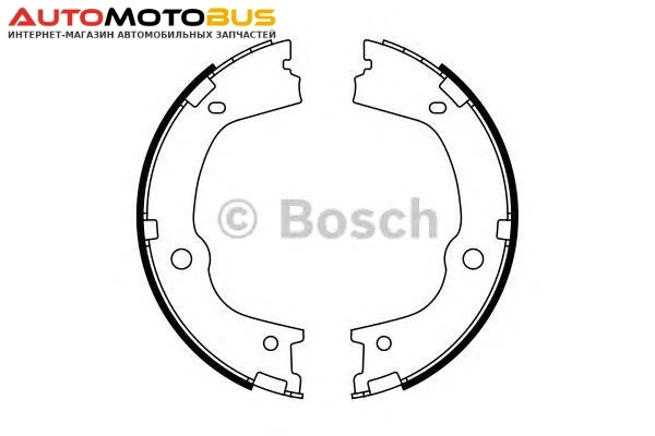 Фото Комплект тормозных колодок Bosch 0986487776