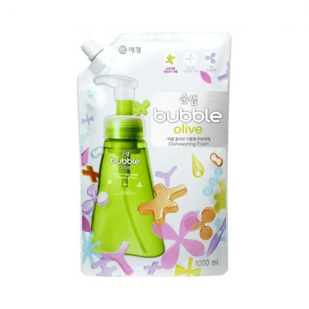 Фото Soonsaem Bubble Olive Оливки Пенка для мытья посуды 1л (запаска)