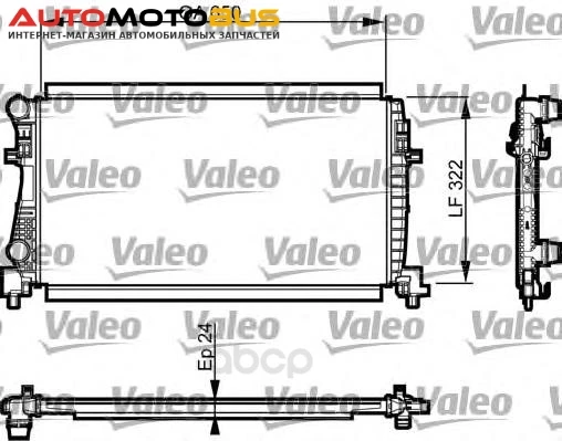 Фото Радиатор охлаждения двигателя Valeo 735557