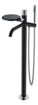 фото Boheme Stick 129-BCR.2 Смеситель напольный BLACK TOUCH CHROME