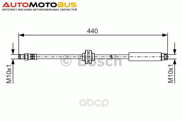 Фото Тормозной шланг Bosch 1987481484