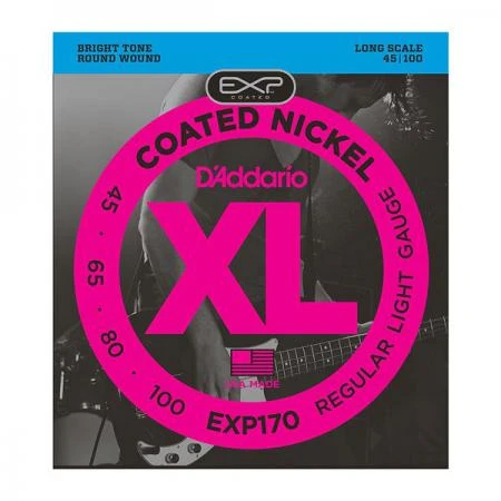 Фото Гитарные струны D'Addario EXP170 (для бас-гитары)