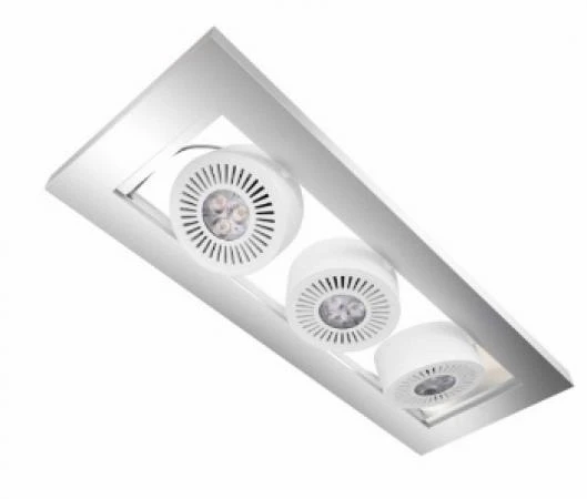 Фото Светильник потолочный - OSRAM Tresol Trio Ceiling 3x4,5W 220-240V 495lm 3000K 30 серебр.белый - 4008321989314