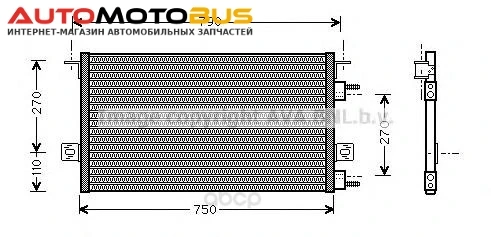 Фото Радиатор охлаждения двигателя Ava CR5037