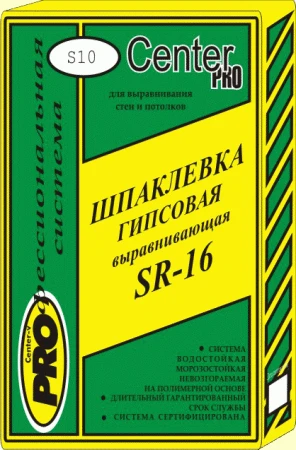 Фото SR-19 Шпаклевка гипсовая выравнивающая маркаPRO (25кг)