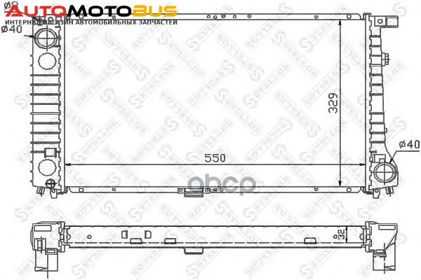 Фото Радиатор системы охлаждения Stellox 1025568SX