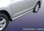 фото Slitkoff Пороги d76 труба черные TOYOTA RAV-4 (2010)