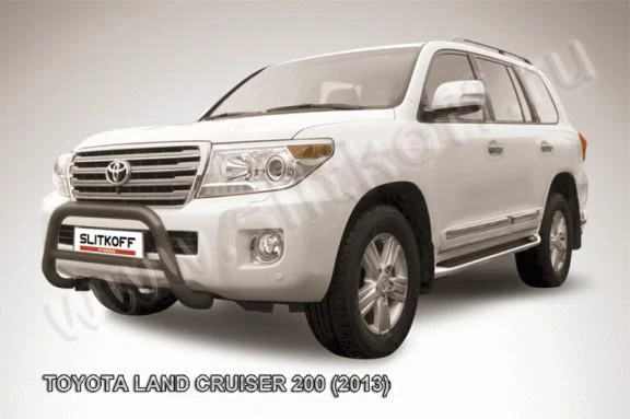 Фото Slitkoff Кенгурятник d76 низкий черный TOYOTA LAND CRUISER 200 (2013)