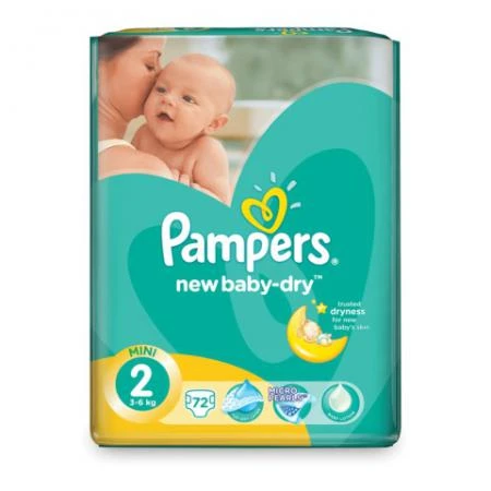 Фото Подгузники PAMPERS (Памперс) "Active Baby", размер 2 (3-6 кг), 72 шт.