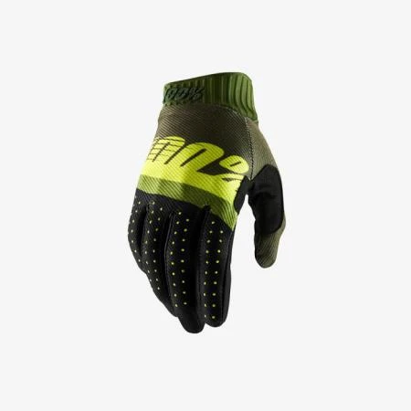 Фото Мотоперчатки 100% Ridefit Glove Army Green/ Fluo Lime/Fatigue S (10014-266-10)