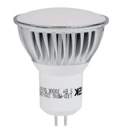 Фото Лампа светодиодная LED 5вт 230в GU5.3 тепло-белый; LL-MR16-5-230-30-GU5