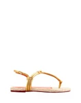 фото Charlotte Olympia Сандалии из кожи и рафии Rattan Flats