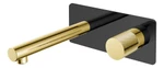 фото Boheme Stick 125-BG.2 Смеситель из стены BLACK TOUCH GOLD