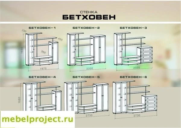 Фото Бетховен схема стенка для гостиной