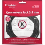 фото Кабель Jack 3.5 mm вилка - Jack 3.5 розетка, удлинитель, стерео-аудио, 10м Belsis BL1035