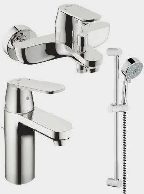 Фото Grohe Eurosmart Cosmopolitan 116938 Комплект смесителей для ванной комнаты, хром | интернет-магазин сантехники Santehmag.ru