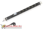 фото Hyperline SHT19-6SH-B-2.5EU Блок розеток