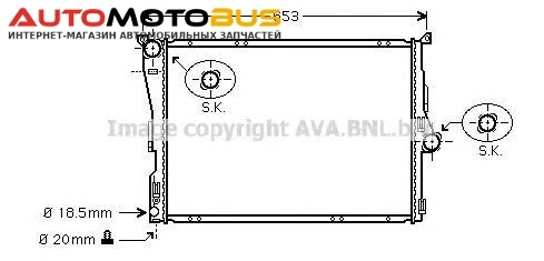 Фото Радиатор Ava BW2289