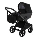 фото Коляска 3 в 1 BeBe-mobile Cezaro кожа черная/черный