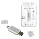 фото Флэш-диск, 32 GB, TRANSCEND JDG300, Lightning, USB 3.1, серебристый