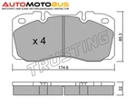 фото Комплект тормозных дисковых колодок TRUSTING 277.0