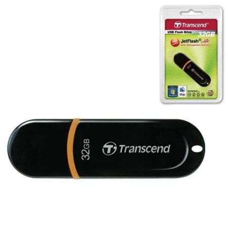 Фото Флэш-диск 32 GB, TRANSCEND Jet Flash 300, USB 2.0, черный