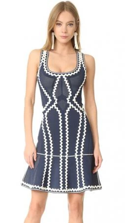 Фото Herve Leger Зигзагообразное платье Issaa