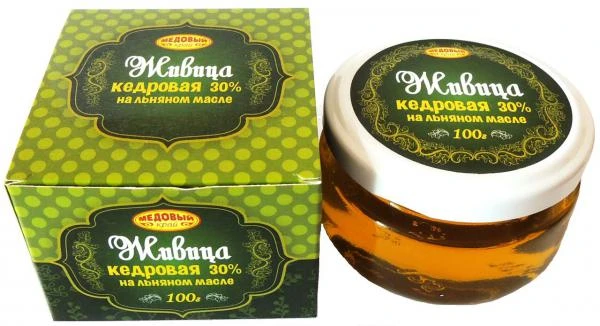 Фото Живица кедровая на льняном масле, 30%, 5%