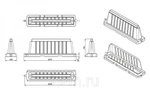 Фото №2 Дорожные ограждения пластиковые вставные 2000 мм