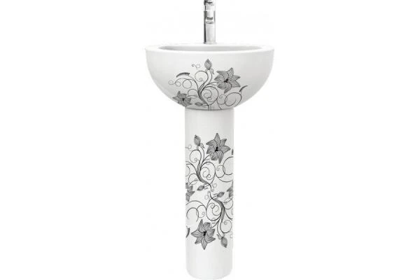 Фото Раковина Sanita Luxe Art Flora 480х480х225 мм