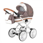 фото Коляска 2в1 BeBe-Mobile Ines R4 белый / коричневый