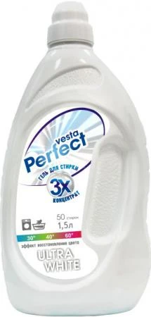 Фото Бытовая химия PRORAB Жидкое средство для стирки Vesta 1,5л Ultra white