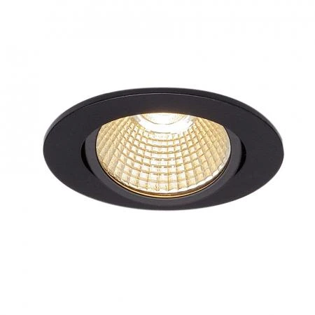 Фото NEW TRIA 68 LED ROUND SET светильник с COB LED 9ВТ (12Вт), 3000К, 775lm, 38°, с бл. питания, черный | 114380 SLV