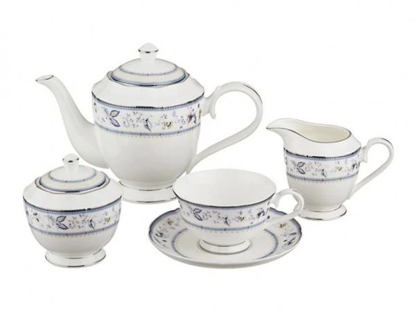 Фото Чайный сервиз на 6 персон 15 пр.1000/250/300/350 мл. Porcelain Manufacturing (264-676)