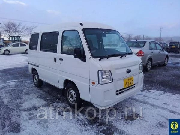 Фото Грузопассажирский микроавтобус SUBARU SAMBAR кузов TV2 модификация Trans гв 2010 4 wd пробег 120 т.км белый